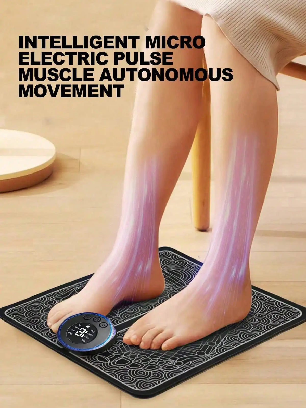 Tapete Massajador EMS Recarregável | Relaxamento e Circulação
