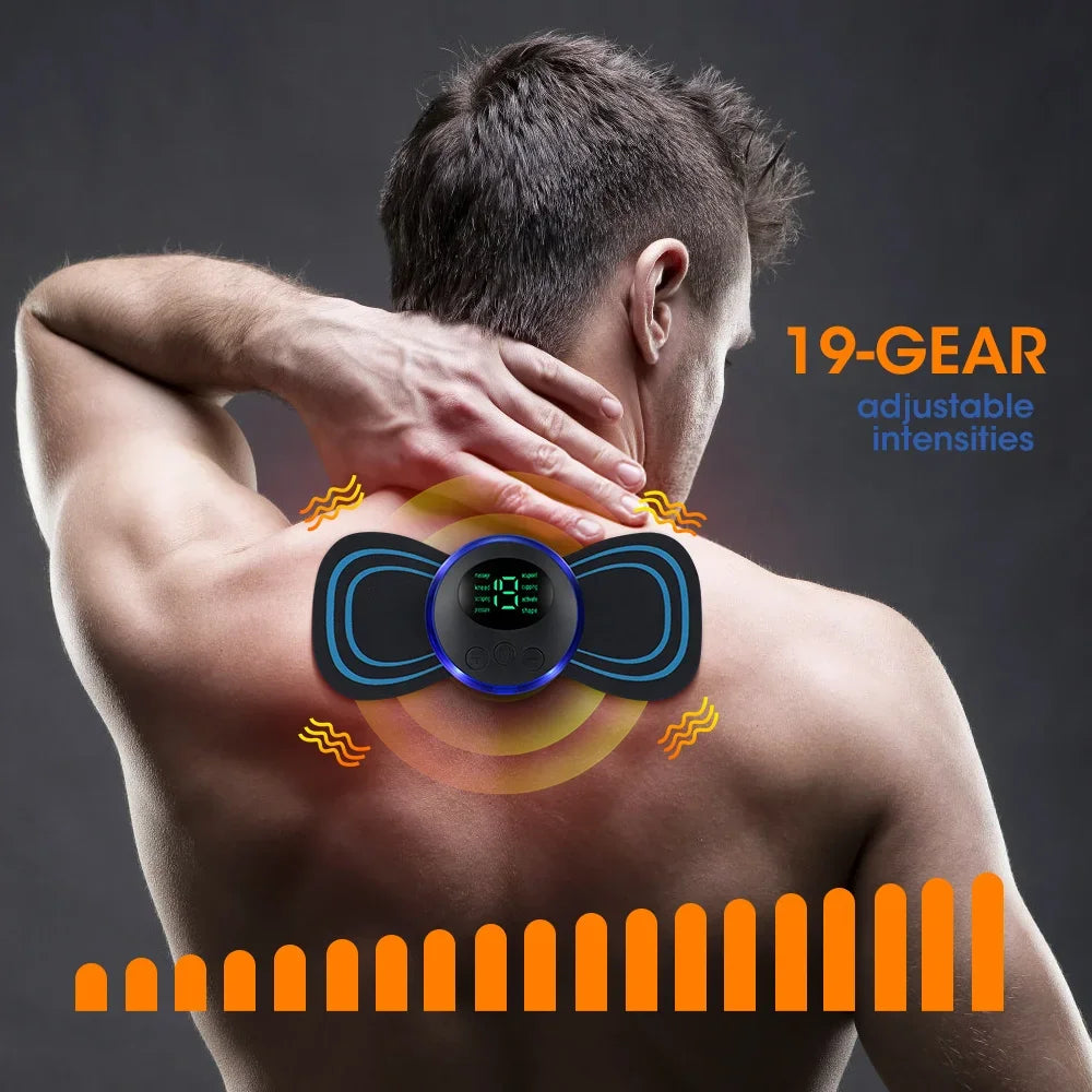 Massajador Cervical EMS | Alívio de Dores no Pescoço e Costas