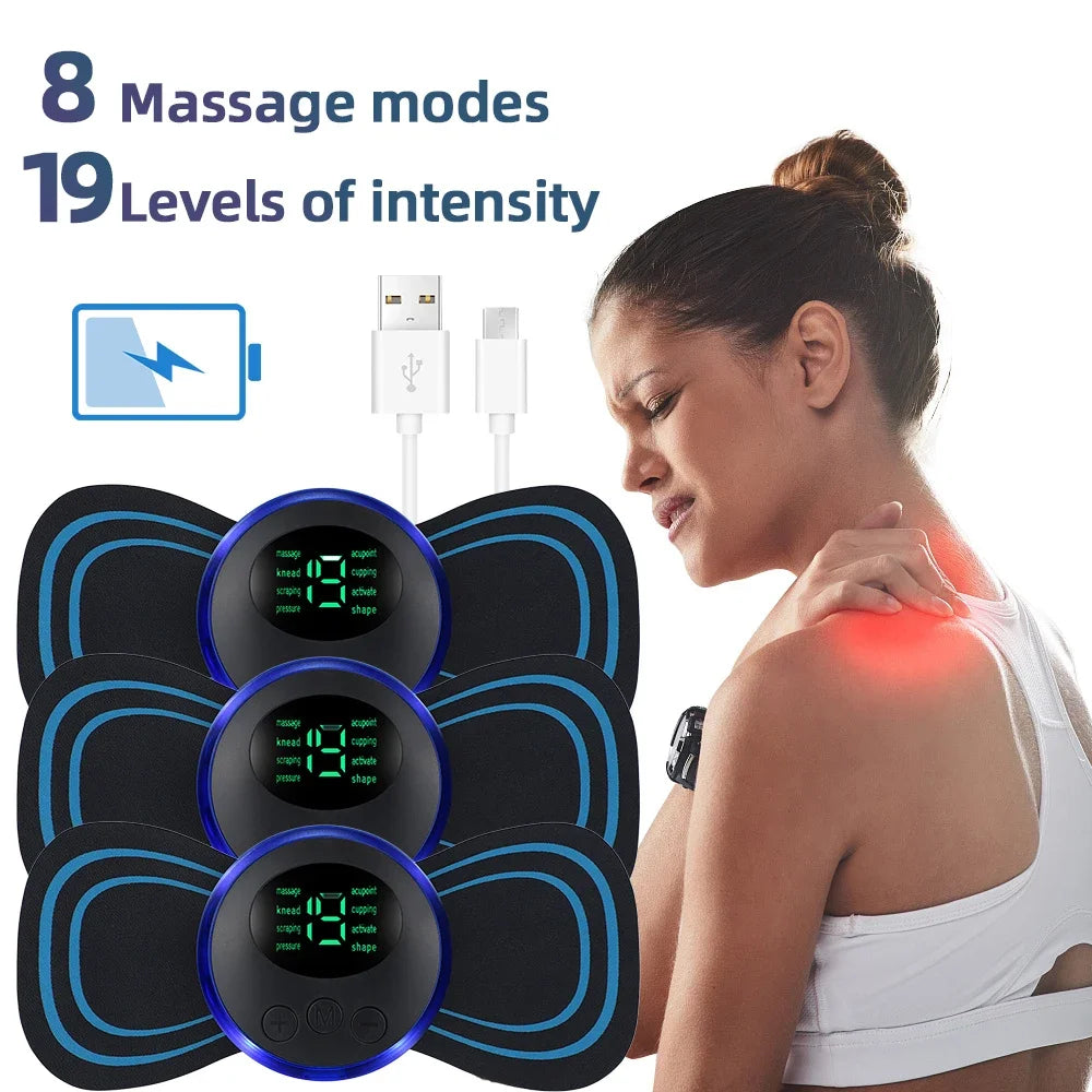 Massajador Cervical EMS | Alívio de Dores no Pescoço e Costas
