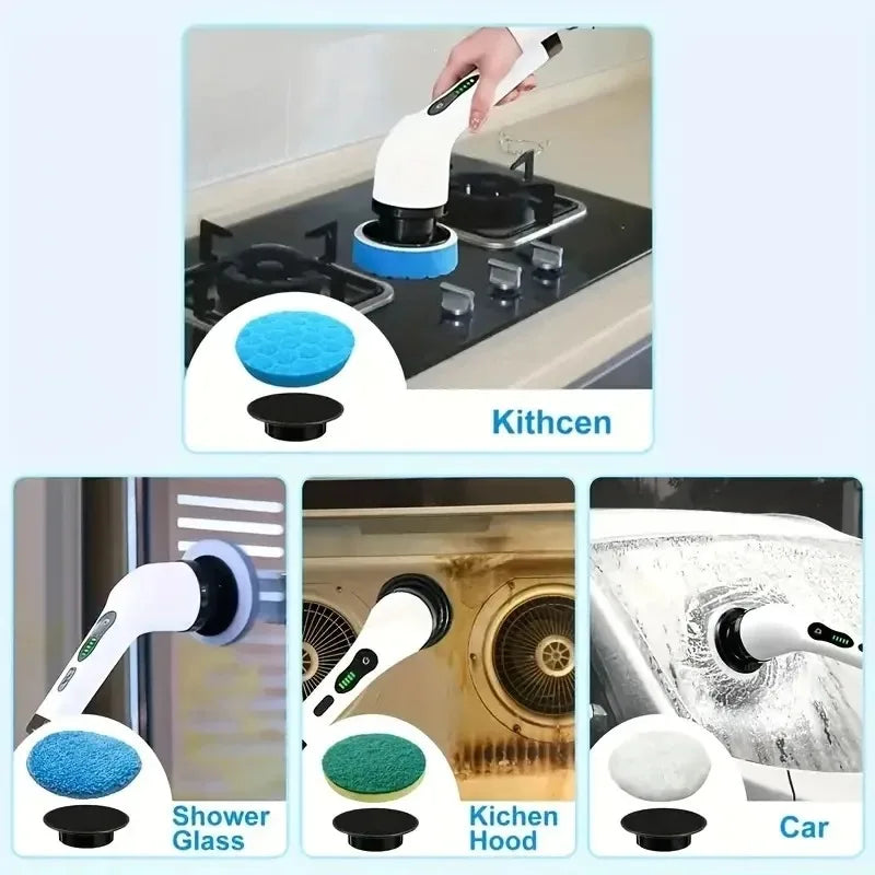 Escova Elétrica Multifunções | Limpeza Profissional em Casa